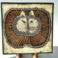 Lisa Larson リサラーソン 陶板 ひまわり SOLROS 北欧 置物 Lisa Larson/リサラーソン】 Solros／白色の向日葵の陶板