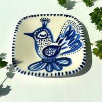 Heini Riitahuhta ヘイニ・リータフフタ / ハンドペイント プレート　鳥①