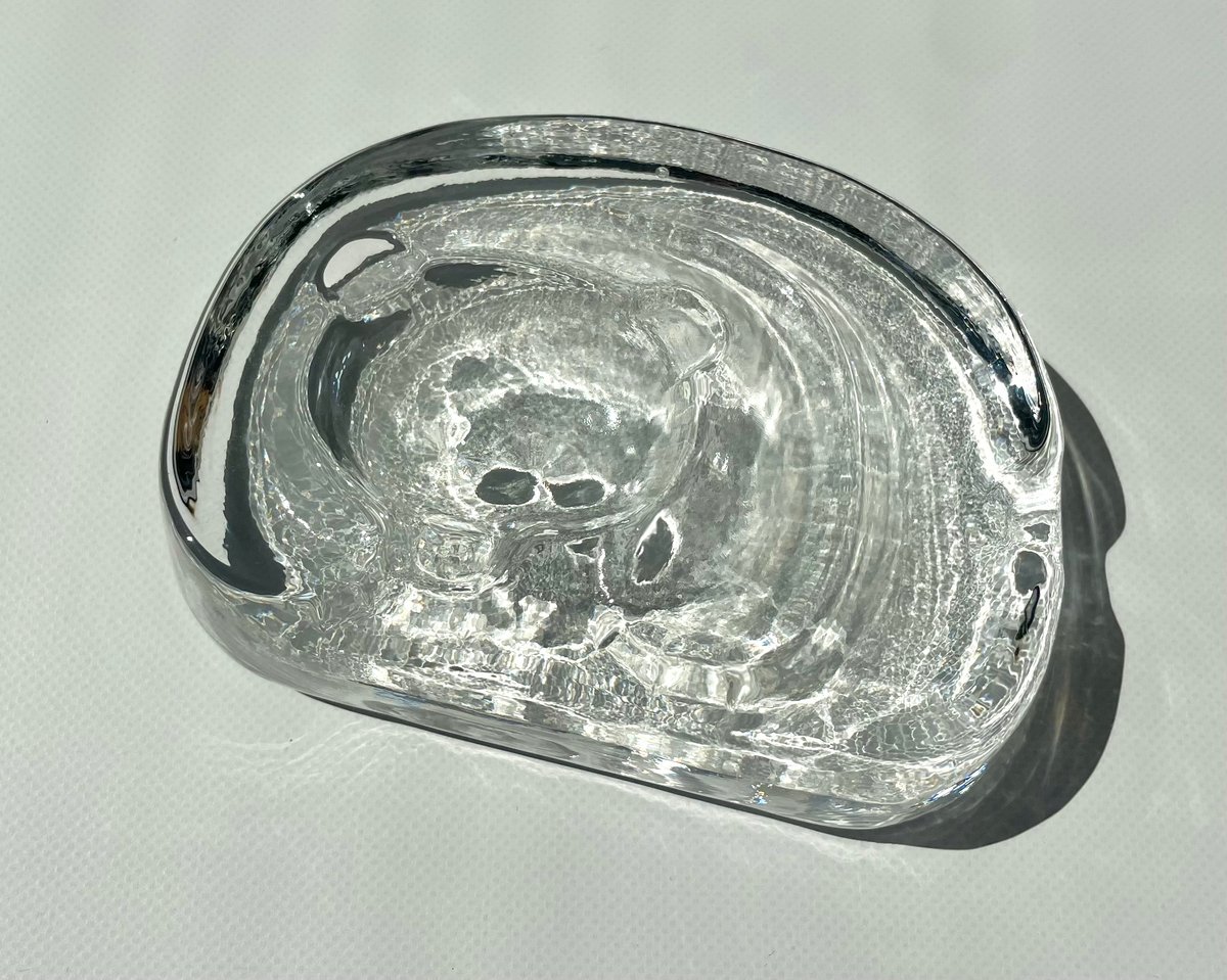 iittala Jorma Vennola クマ ガラスのオブジェ アッシュトレイ KARH