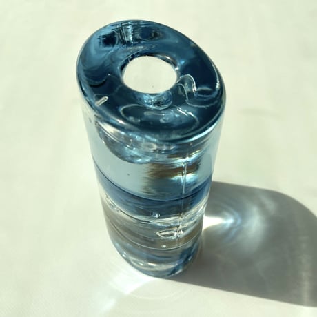 iittala Timo Sarpaneva Arktia / 淡いブルー オーバル キャンドルスタンド / ティモ・サルパネヴァ