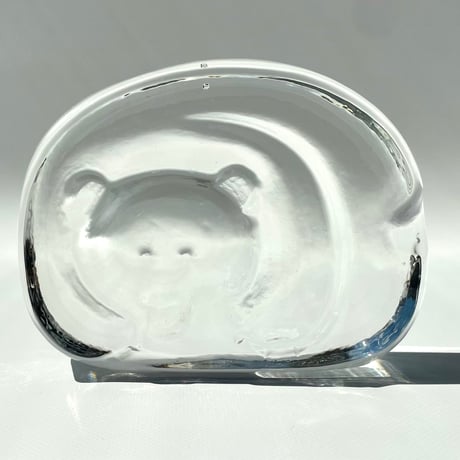 iittala  Jorma Vennola クマ ガラスのオブジェ アッシュトレイ KARHU