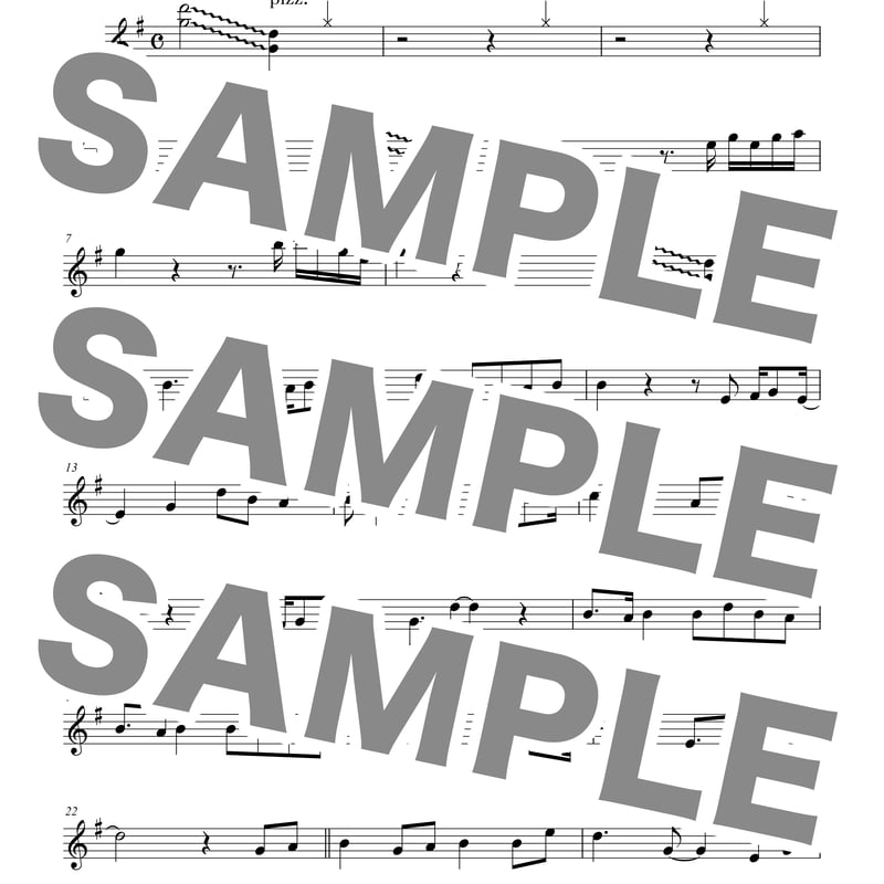 SUN / 星野源-二胡用五線譜- ダウンロード版 ※パスワード設定済［商品 