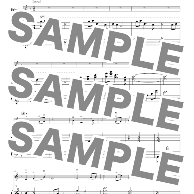 悠久の一乗谷- 楽譜とカラオケ音源セット- ダウンロード版
