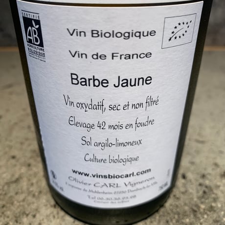 Barbe Jaune 2018／OLIVIER CARL（オリヴィエ・カルル）