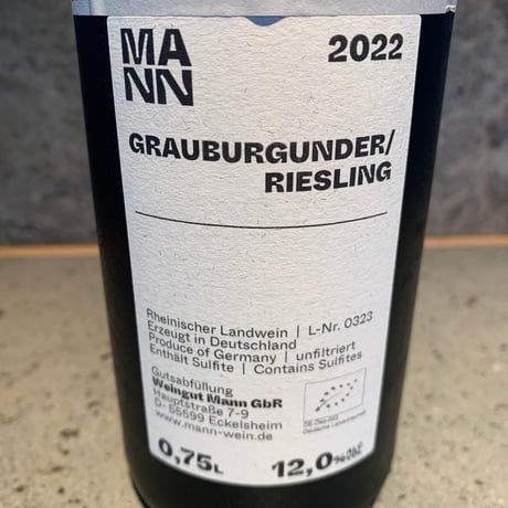 Riesling Grauburgunder 2022／Weingut Man（ヴァイングート・マン）