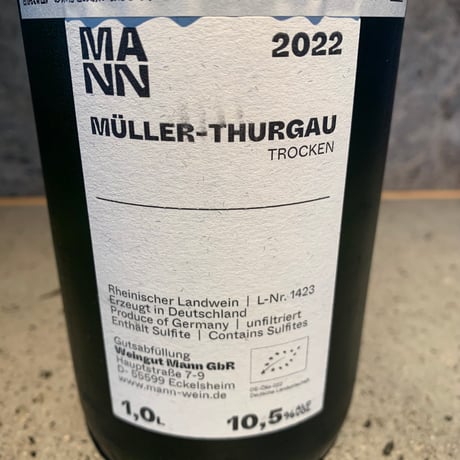 Müller-Thurgau 2023／Weingut Man（ヴァイングート・マン）