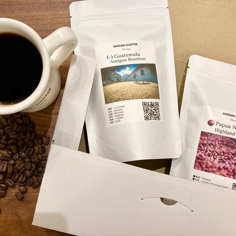 送料無料】お得なコーヒー豆の定期便ー中深煎り〜深煎り | MASAKI