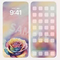 【恋愛成就】rainbow rose奇跡・無限の可能性　待ち受け画像