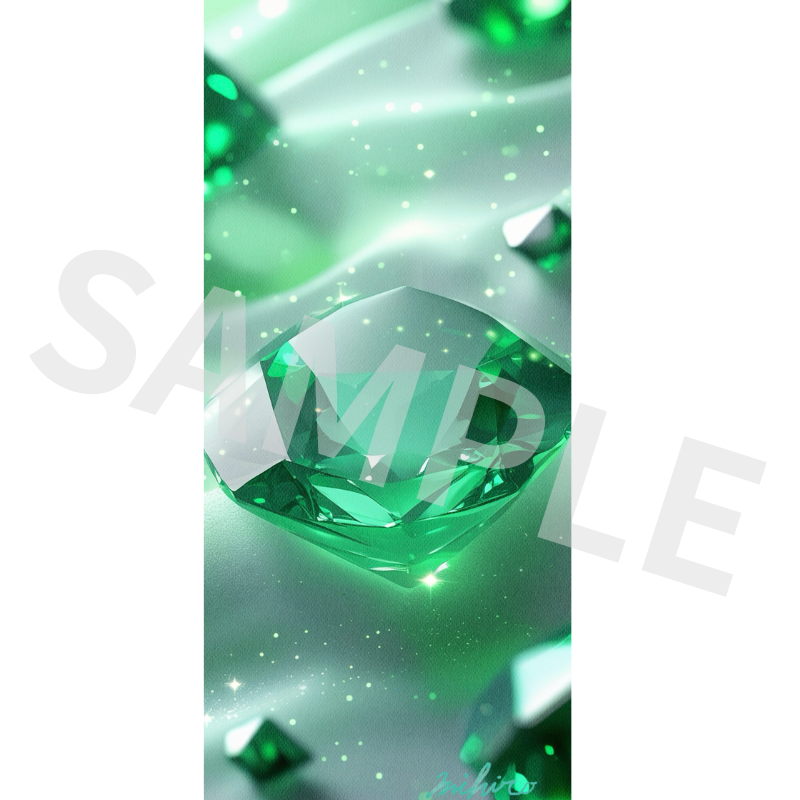 ★真作保証★定価180万円★エルテ ★エメラルドナイト エメラルド】Emerald Light 静かに輝く願いの守護石待受画像