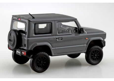 アオシマ 1/32 楽プラ スナップキット No.09CU-MG スズキ JB64 ジムニー カスタムホイール(ミディアムグレー)