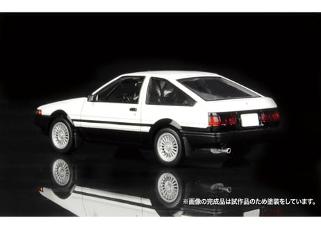 プラッツ MN03 1/32 オートモービルキット トヨタ スプリンタートレノ AE86 カスタム（白＆黒＋ボンネット黒）