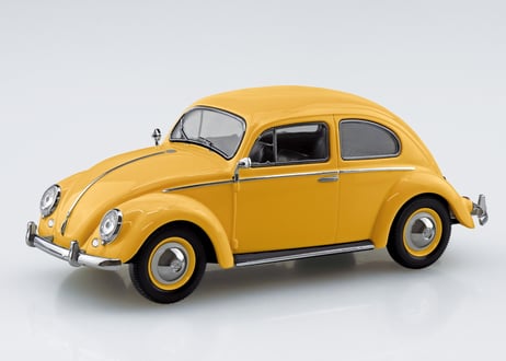 アオシマ 1/32 楽プラ スナップキット No.20-PY フォルクスワーゲン ビートル(ポスタルイエロー)