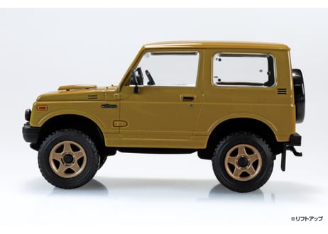 アオシマ 1/32 楽プラ スナップキット No.18CU-OE スズキ JA11 ジムニー カスタムホイール(オリーブ)