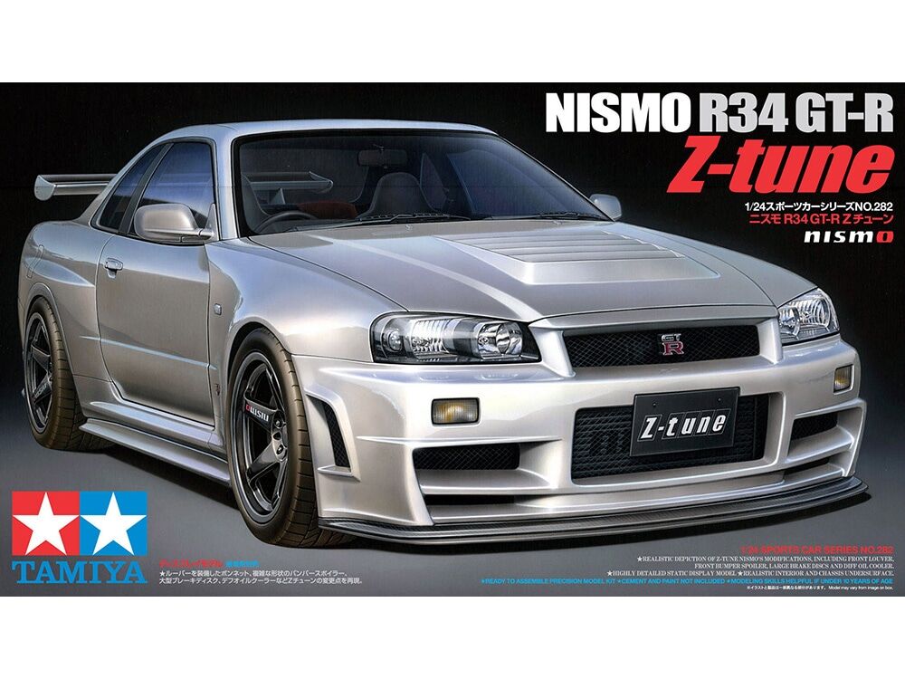 タミヤ 1/24 スポーツカー No.282 ニスモ R34 GT-R Zチューン | ウエサ