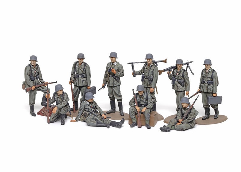タミヤ 1/48 MM No.102 WWII ドイツ歩兵セット | ウエサカ模型店