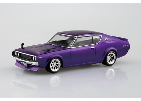 アオシマ 1/32 ザ・スナップキット No.18-SP3 ニッサン C110スカイラインGT-R カスタム(メタリックパープル)