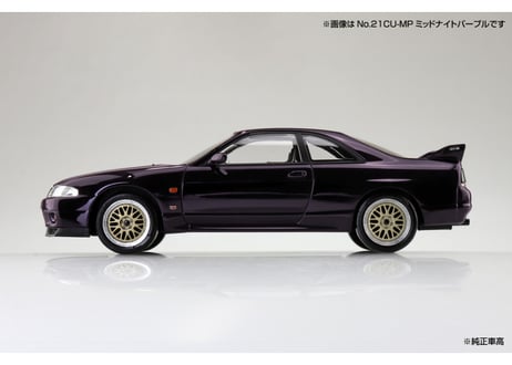 アオシマ 1/32 楽プラ スナップキット No.21CU-BK ニッサン R33スカイラインGT-R カスタムホイール(ブラック)
