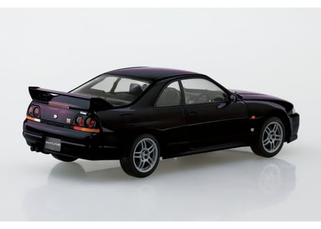 アオシマ 1/32 楽プラ スナップキット No.21-MP ニッサン R33スカイラインGT-R(ミッドナイトパープル)