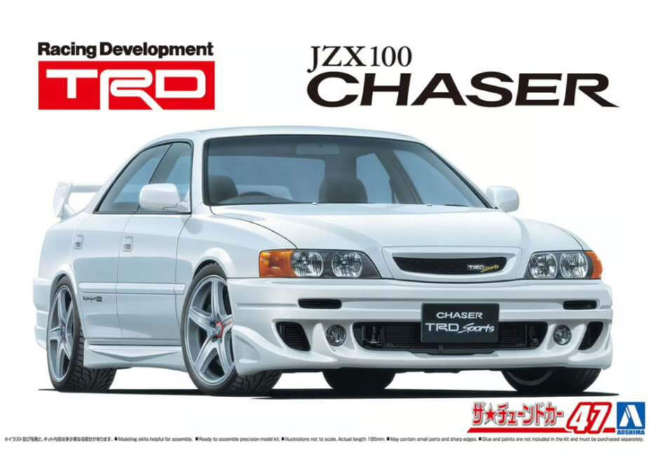 アオシマ 1/24 ザ・チューンドカー No.47 TRD JZX100 チェイサー '98（