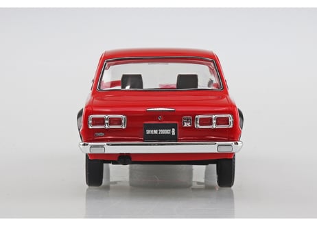 アオシマ 1/32 楽プラ スナップキット No.16-RD ニッサン C10 スカイライン 2000GT-R(レッド)