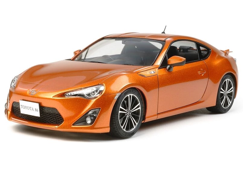 1/24 タミヤ トヨタ 86 オレンジメタリック 完成品 マスターワーク タミヤ 1/24 スポーツカー No.323 トヨタ 86 | ウエサカ模型店