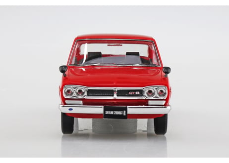 アオシマ 1/32 楽プラ スナップキット No.16-RD ニッサン C10 スカイライン 2000GT-R(レッド)