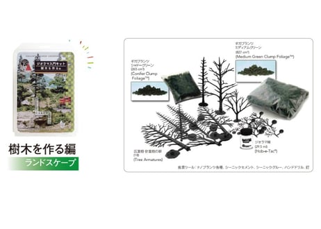 KATO 24-342 ジオラマ入門キット 樹木を作る編