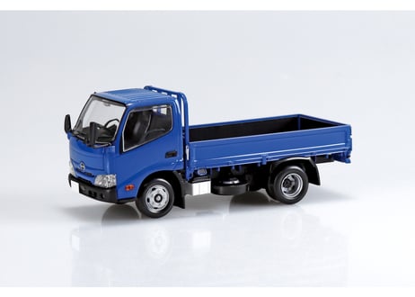 アオシマ 1/32 楽プラ スナップキット No.23-BE 日野 デュトロ 平ボデー(ブルー)