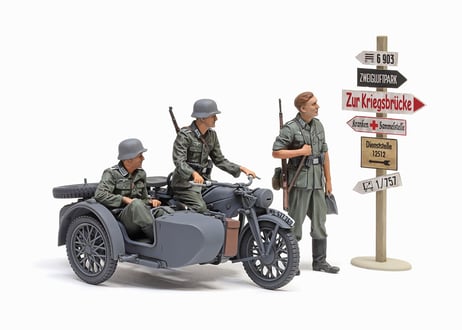 タミヤ 1/35 MM No.384 ドイツ軍用サイドカー KS600