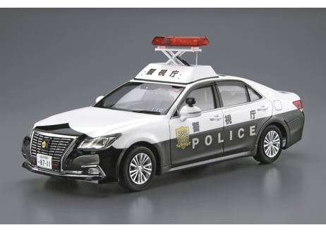 アオシマ 1/24 ザ･モデルカー No.129 トヨタ GRS210 クラウンパトロールカー 警ら用 '16