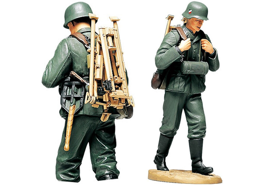 タミヤ 1/16 ワールドフィギュア No.11 WWII ドイツ機関銃チーム装填手
