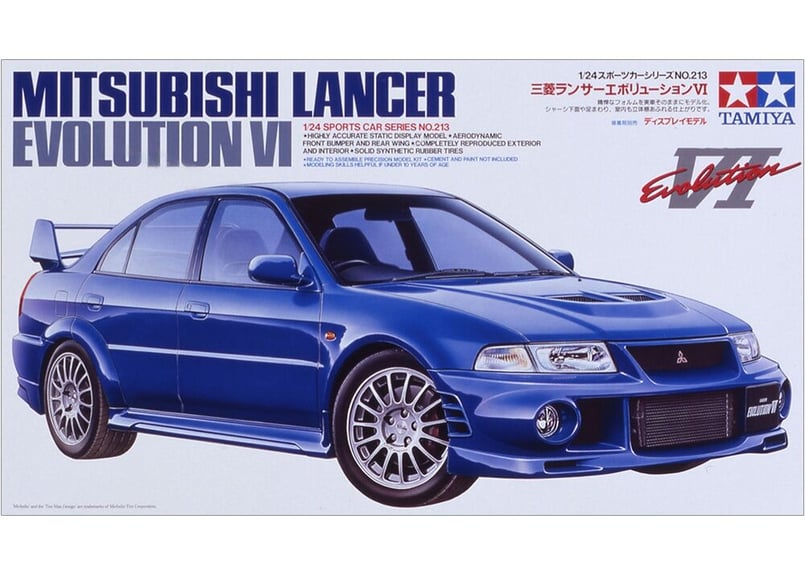 タミヤ 1/24 スポーツカー No.213 三菱ランサーエボリューションVI タミヤ 1/24 スポーツカー No.213 三菱ランサーエボリューションVI