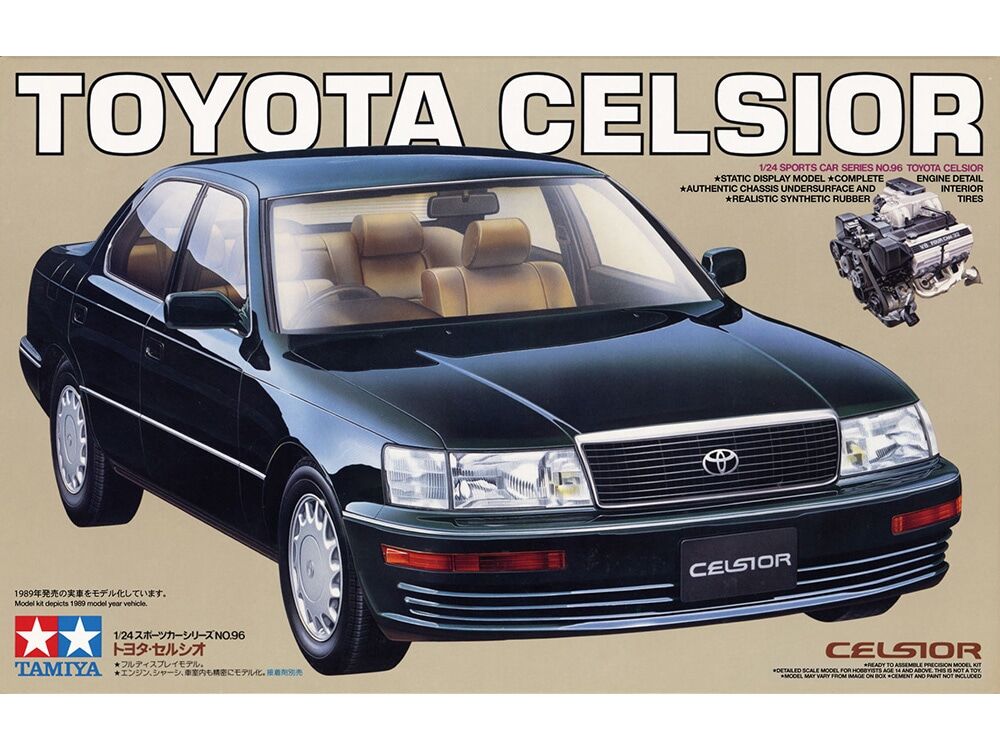 1/24 タミヤ 10セルシオ 完成品 タミヤ 1/24 スポーツカー No.96 トヨタ セルシオ | ウエサカ模型店