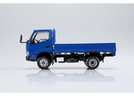 アオシマ 1/32 楽プラ スナップキット No.23-BE 日野 デュトロ 平ボデー(ブルー)