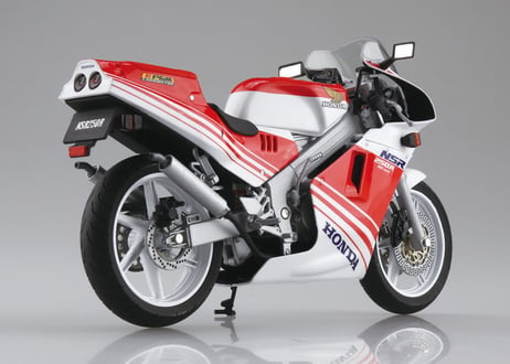 アオシマ 1/12 完成品バイク Honda NSR250R '88 ファイティングレッド/ロスホワイト