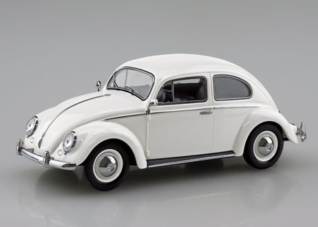 アオシマ 1/32 楽プラ スナップキット No.20-PW フォルクスワーゲン ビートル(パールホワイト)