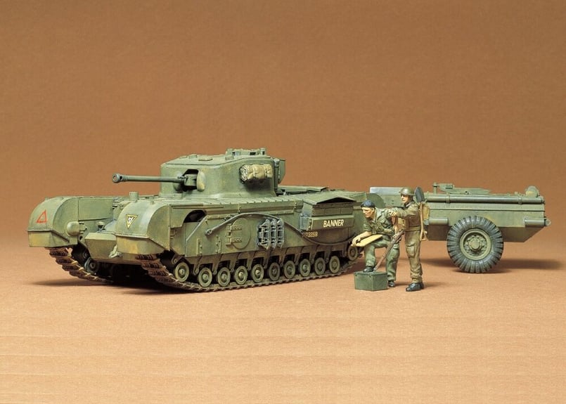 タミヤ 1/35 MM No.100 イギリス チャーチルクロコダイル戦車