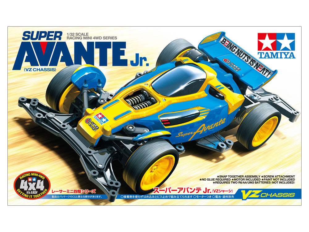 正規激安 タミヤ 1/32 レーサーミニ四駆 No.101 スーパーアバンテJr. (VZ ミニ四駆