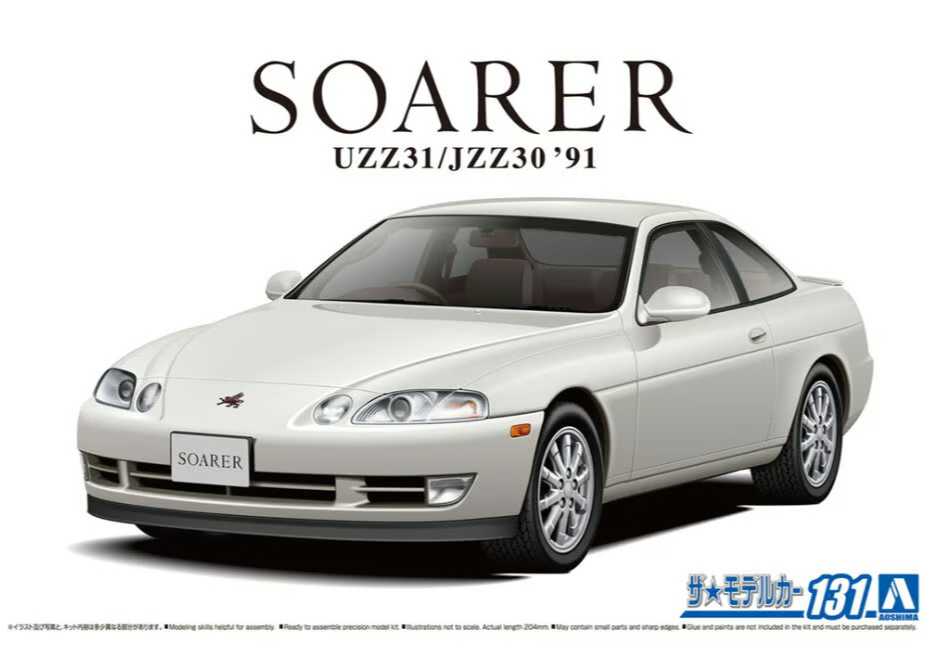アオシマ 1/24 トヨタ ソアラ レクサス SC プラモデル完成品 アオシマ 1/24 ザ・モデルカー No.131 トヨタ JZZ30 ソアラ 2.5