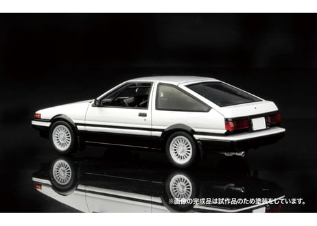 プラッツ MN01 1/32 オートモービルキット トヨタ スプリンタートレノ AE86 ハイテックツートン（白＆黒）