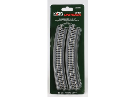 KATO 20-531 単線高架曲線線路 R348-30°(2本入)【旧製品】