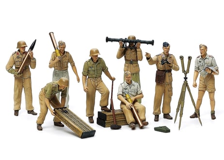 タミヤ 1/35 MM No.343 ドイツ アフリカ軍団 空軍砲兵セット