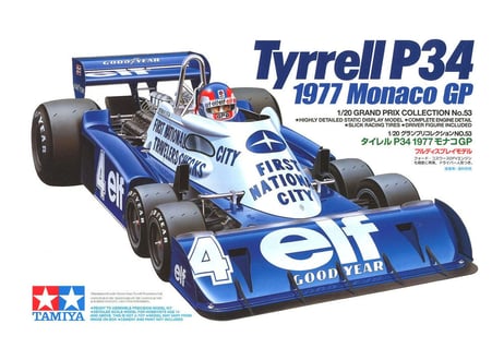 タミヤ 1/20 グランプリコレクション No.53 タイレル P34 1977 モナコ GP