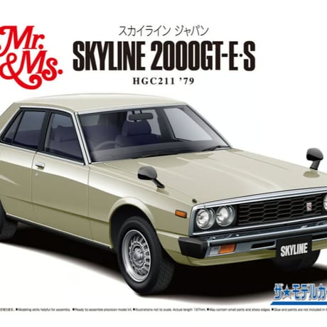 アオシマ 1/24 ザ･モデルカー No.54 ニッサン HGC211 スカイライン2000GT-E・S '79