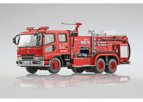アオシマ ワーキングビークル No.04 1/72 化学消防ポンプ車（大阪市消防局 C6）【絶版】