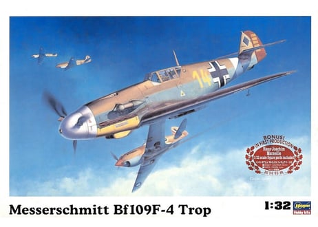 ハセガワ 1/32 航空機 ST31 メッサーシュミット Bf109F-4 Trop （初回特典付）