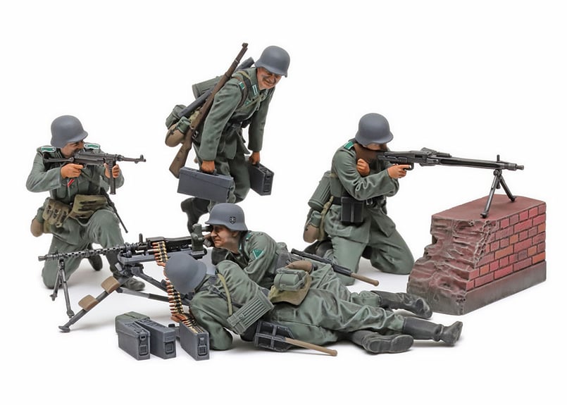 タミヤ 1/35 MM No.386 ドイツ機関銃チーム (大戦中期