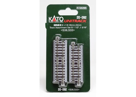 KATO 20-092 端数線路セットB(38mm、33mm) S38、S33