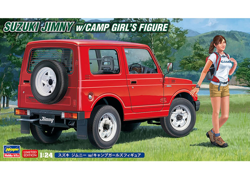 ハセガワ SP501 1/24 スズキ ジムニー w/キャンプガールズフィギュア | ウエサカ模型店