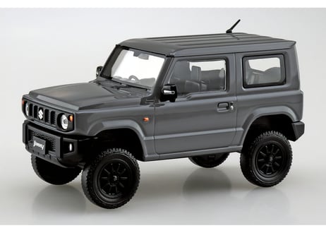 アオシマ 1/32 楽プラ スナップキット No.09CU-MG スズキ JB64 ジムニー カスタムホイール(ミディアムグレー)